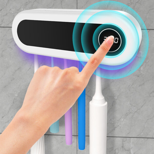Wall Mounted Toothbrush Holder Smart Toothbrush UV Sterilizer Holder Toothpaste Dispenser Squeezer For Bathroom Accessories – Bild 5