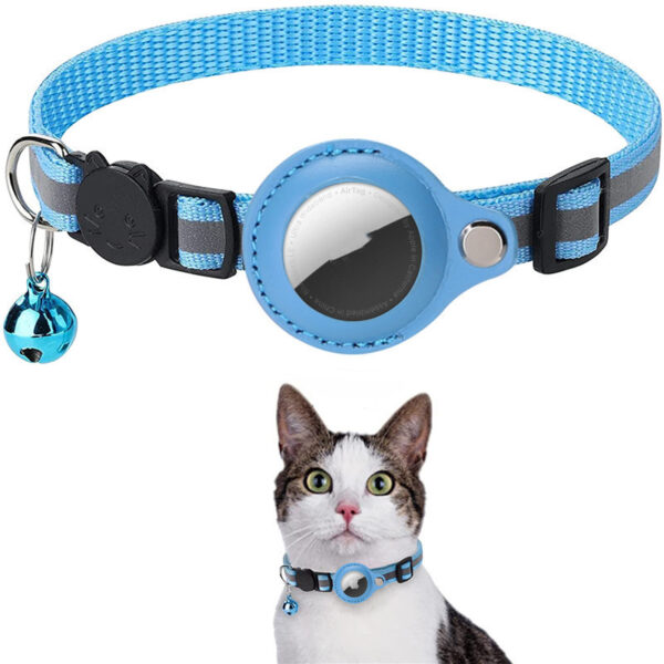 Reflective Collar Waterproof Holder Case For Airtag Air Tag Airtags Protective Cover Cat Dog Kitten Puppy Nylon Collar – Bild 8
