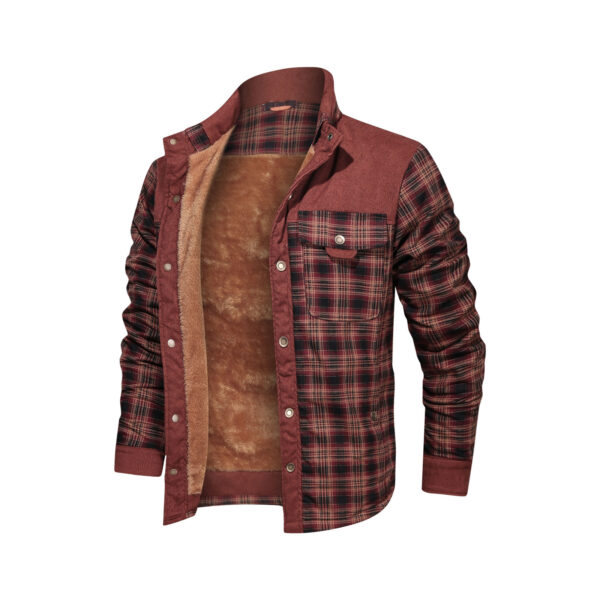 Men's Wool Thick Coat Jacket – Bild 4