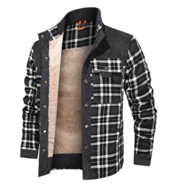 Men's Wool Thick Coat Jacket – Bild 7