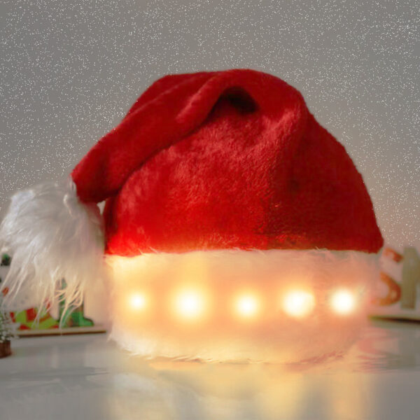 Christmas Hat LED Light Plush Children's Adult Christmas Decorations Christmas Supplies Luminous Santa Hat Home Decoracion – Bild 8