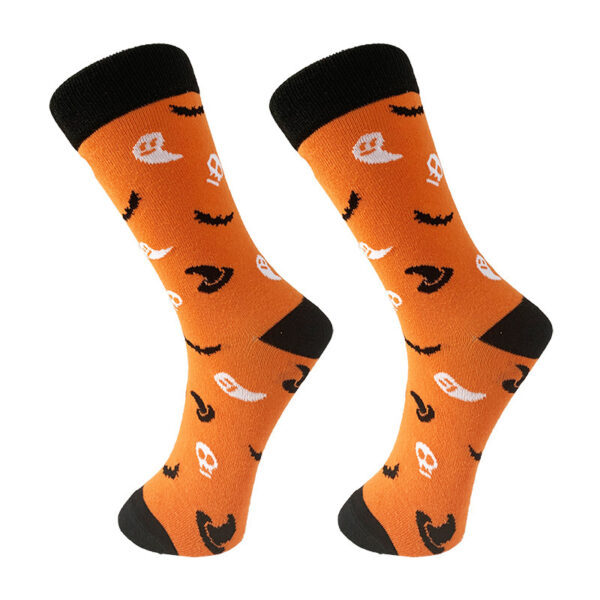 Halloween Cartoon Men's Middle Socks – Bild 2