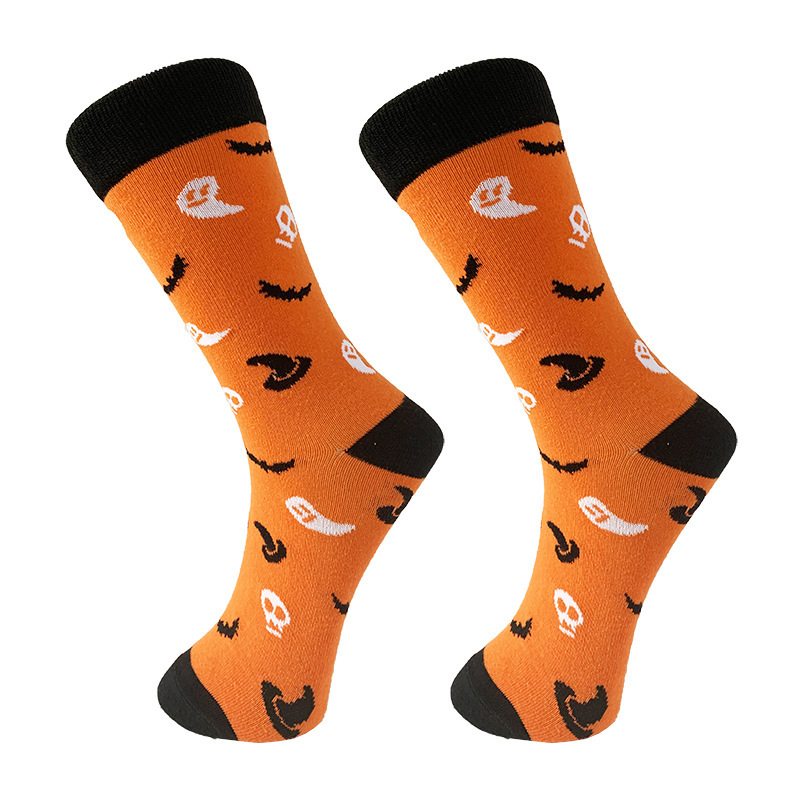 Halloween Cartoon Men’s Middle Socks