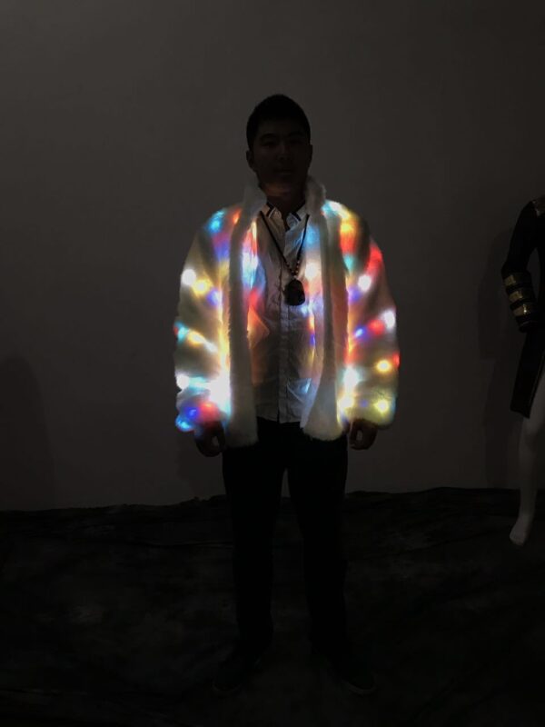 Halloween Colorful LED Lighting Clothes Jacket – Bild 3