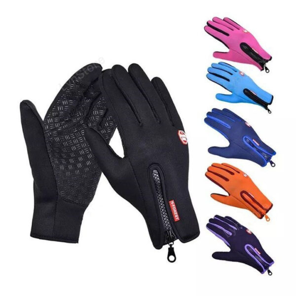 Winter Gloves Touch Screen Riding Motorcycle Sliding Waterproof Sports Gloves With Fleece – Bild 7