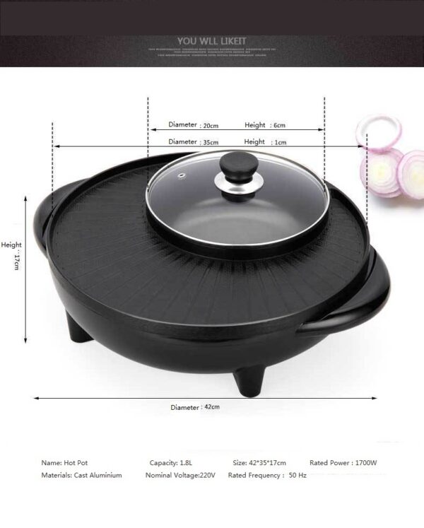 Multifunctional Pot Electric Grill – Bild 4
