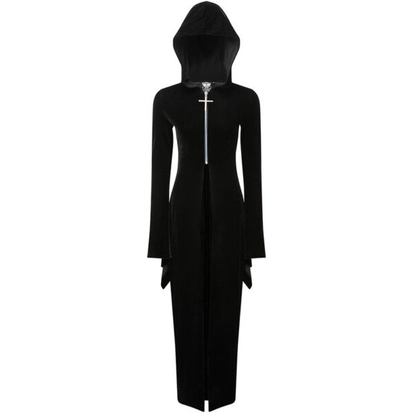 Dark Punk Halloween Velvet Cloak – Bild 6