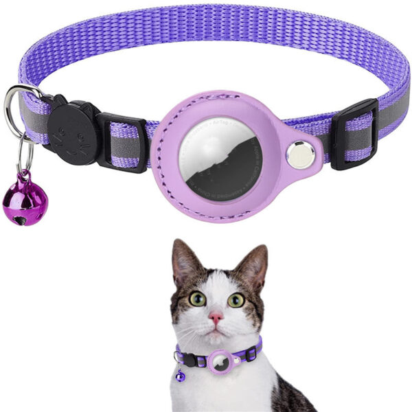 Reflective Collar Waterproof Holder Case For Airtag Air Tag Airtags Protective Cover Cat Dog Kitten Puppy Nylon Collar – Bild 5