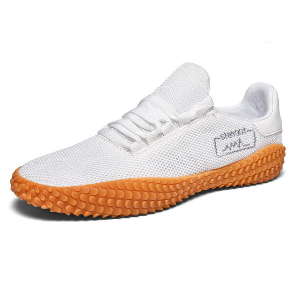 Spring and Summer Flying Woven Casual Shoes Large Men's Shoes Beathable Korean Forrest Gump Sneakers – Bild 3