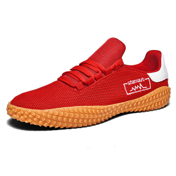 Spring and Summer Flying Woven Casual Shoes Large Men's Shoes Beathable Korean Forrest Gump Sneakers – Bild 6