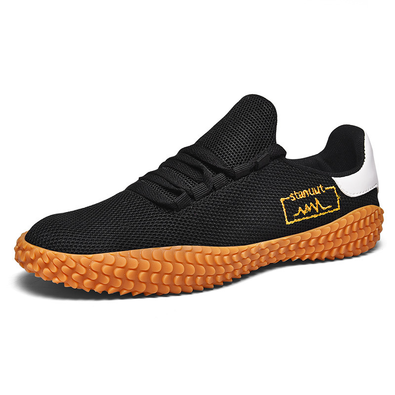 Spring and Summer Flying Woven Casual Shoes Large Men’s Shoes Beathable Korean Forrest Gump Sneakers