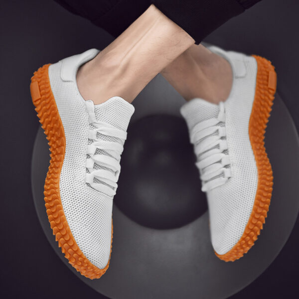 Spring and Summer Flying Woven Casual Shoes Large Men's Shoes Beathable Korean Forrest Gump Sneakers – Bild 7