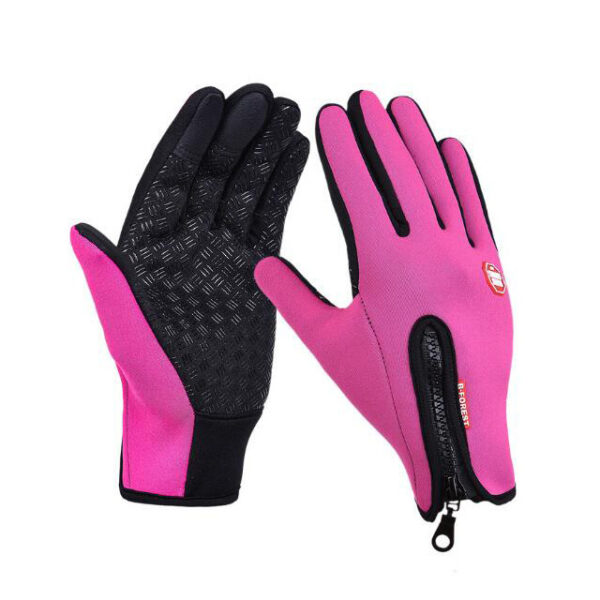 Winter Gloves Touch Screen Riding Motorcycle Sliding Waterproof Sports Gloves With Fleece – Bild 4