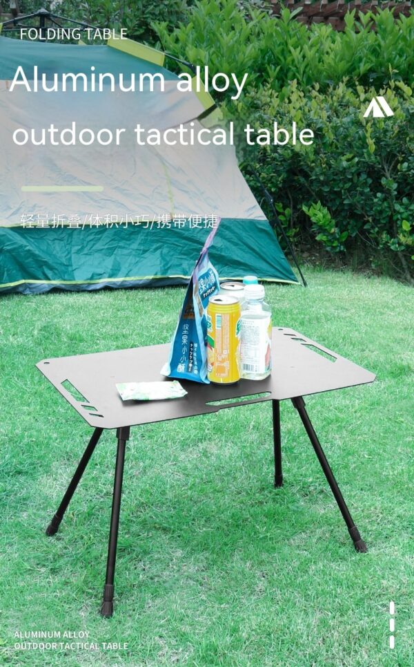 Outdoor Camping Blackened Aluminum Plate Folding Table – Bild 9