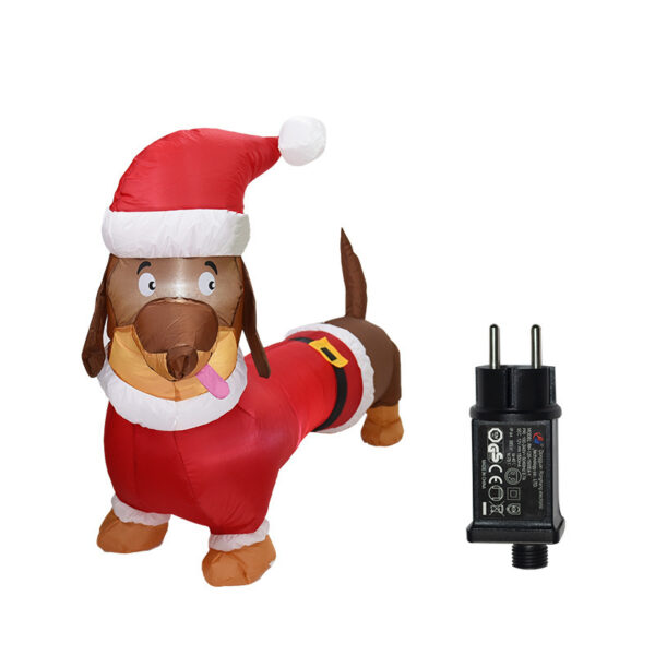 Christmas Inflatable Dog 1.2m Christmas Bear Lighting Decoration – Bild 6