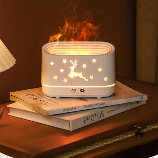 Elk Flame Humidifier Diffuser Mute Household Atmosphere Lamp Christmas Home Decorations – Bild 6