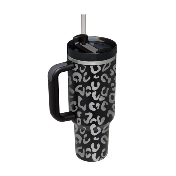 40 Oz Tumbler With Handle Straw Insulated, Stainless Steel Spill Proof Vacuum Coffee Cup Tumbler With Lid Tapered Mug Gifts For Valentine Lover Suitable For Car Gym Office Travel – Bild 10