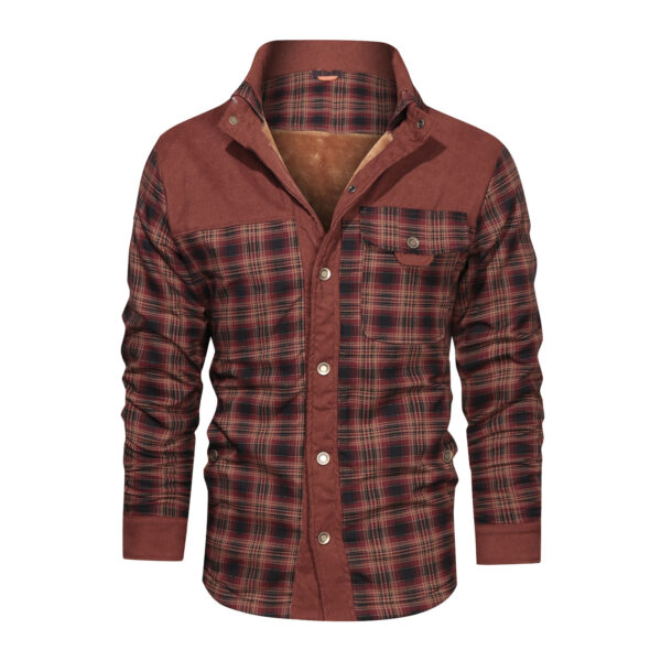 Men's Wool Thick Coat Jacket – Bild 5