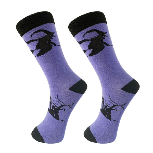 Halloween Cartoon Men's Middle Socks – Bild 3