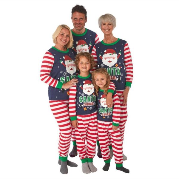 Santa Printed Parent-child Homeweare – Bild 3