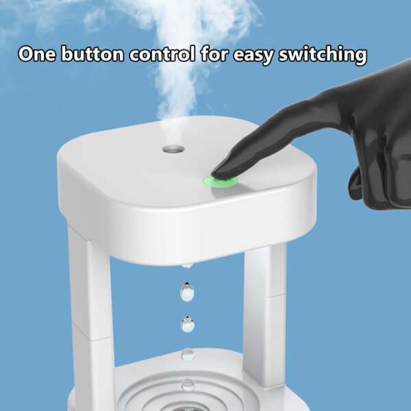 Creative Anti-gravity Water Drop Humidifier Air Conditioning Mist Spray Household Quiet Bedroom Office With 580ML Water Tank – Bild 8