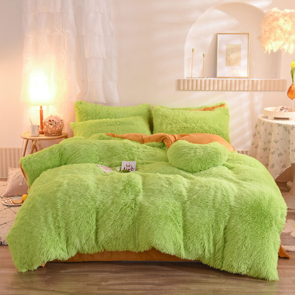 Luxury Thick Fleece Duvet Cover Queen King Winter Warm Bed Quilt Cover Pillowcase Fluffy Plush Shaggy Bedclothes Bedding Set Winter Body Keep Warm – Bild 8