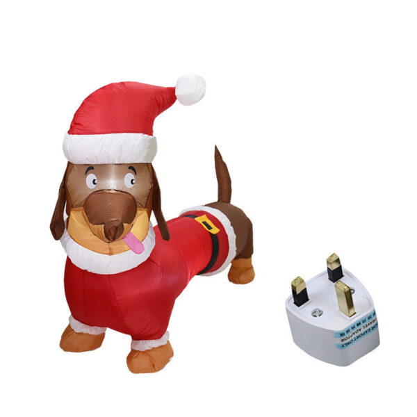 Christmas Inflatable Dog 1.2m Christmas Bear Lighting Decoration – Bild 4