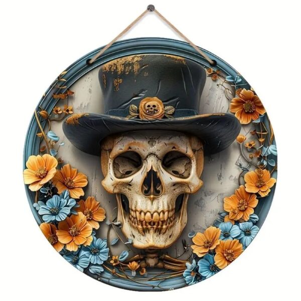 Creative Door Plate Round Halloween Pendant – Bild 7