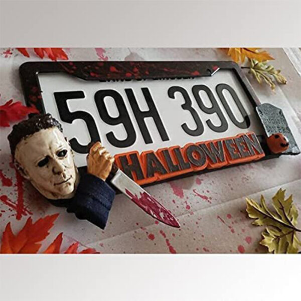 Halloween Personality Myers License Plate Frame – Bild 5