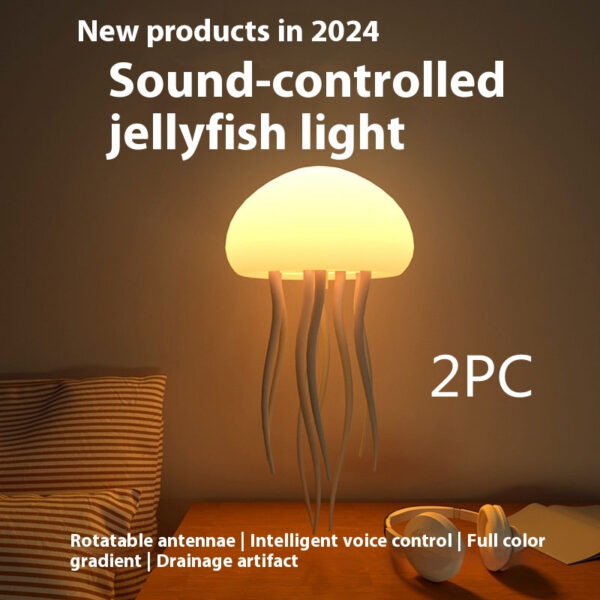 Jellyfish Mood Lamp LED Jellyfish Night Light Portable Jellyfish Lamp Jellyfish Decorations Smart Table Lamp For Bedside Desk – Bild 8