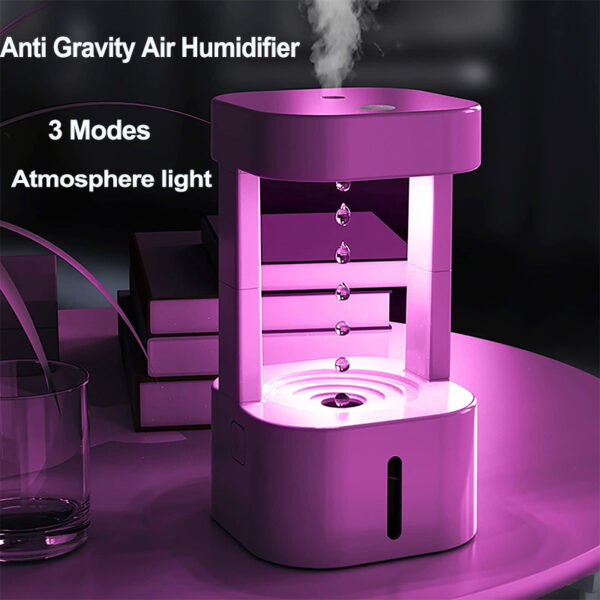 Creative Anti-gravity Water Drop Humidifier Air Conditioning Mist Spray Household Quiet Bedroom Office With 580ML Water Tank – Bild 7