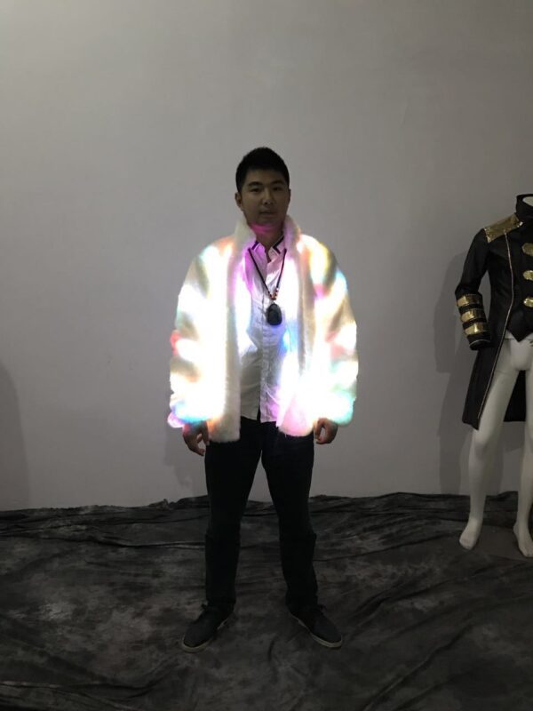 Halloween Colorful LED Lighting Clothes Jacket – Bild 2