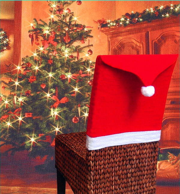 High quality Christmas Chairs Set Christmas goods table decorated Christmas hat in large quantities – Bild 5