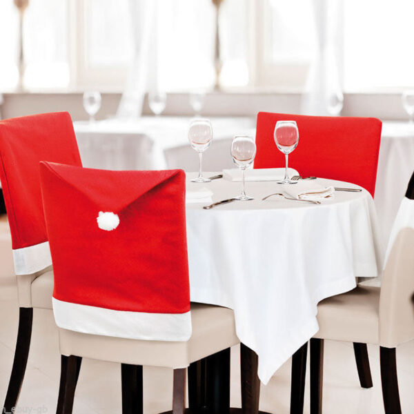 High quality Christmas Chairs Set Christmas goods table decorated Christmas hat in large quantities – Bild 7