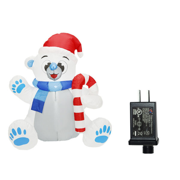 Christmas Inflatable Dog 1.2m Christmas Bear Lighting Decoration – Bild 8