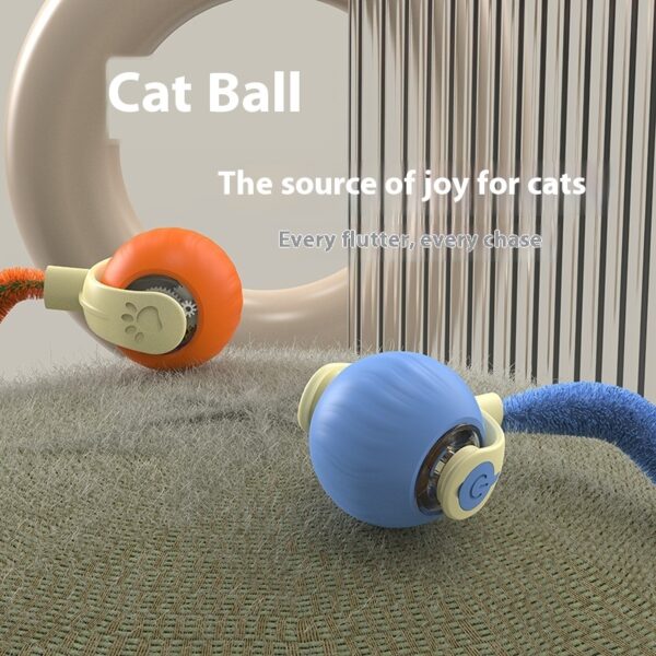 Pet Tug Ball Toy Motion-Activated Interactive Pets Cat Rolling Ball Toy With Bird Chirping Sound Pet Kitten Teaser Game Pet Products – Bild 9