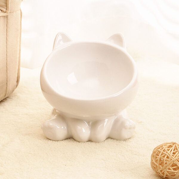Ceramic Cat Bowl Cat Bowl Cat Food Bowl Neck Guard Oblique Mouth Dog Bowl Pet Bowl – Bild 5