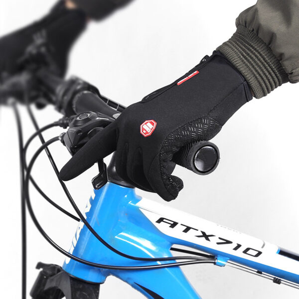 Winter Gloves Touch Screen Riding Motorcycle Sliding Waterproof Sports Gloves With Fleece – Bild 2