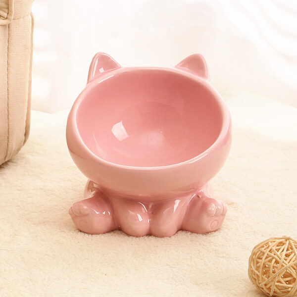 Ceramic Cat Bowl Cat Bowl Cat Food Bowl Neck Guard Oblique Mouth Dog Bowl Pet Bowl – Bild 6