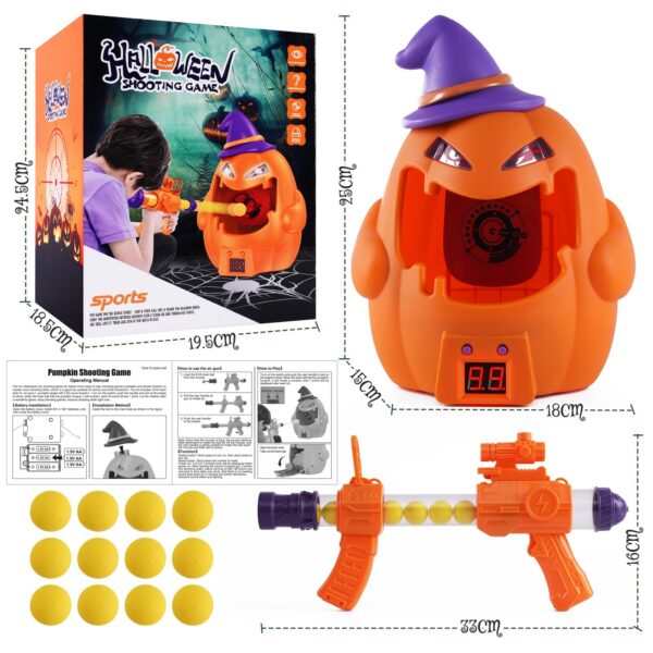 Halloween Pumpkin Electronic Scoring Target Toy – Bild 6