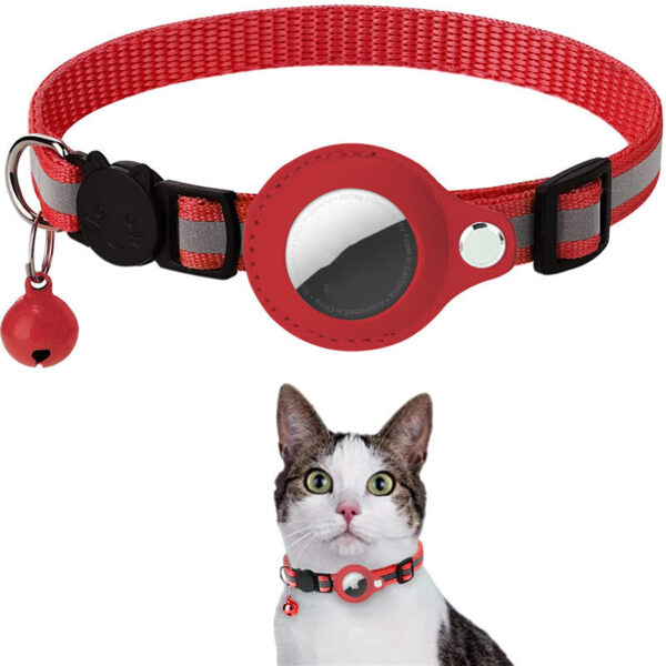 Reflective Collar Waterproof Holder Case For Airtag Air Tag Airtags Protective Cover Cat Dog Kitten Puppy Nylon Collar – Bild 10