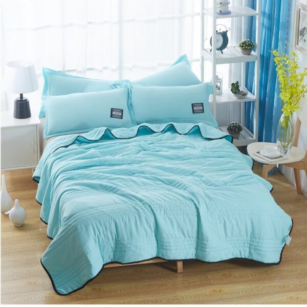 Cooling Blankets Pure Color Summer Quilt Plain Summer Cool Quilt Compressible Air-conditioning Quilt Quilt Blanket – Bild 8