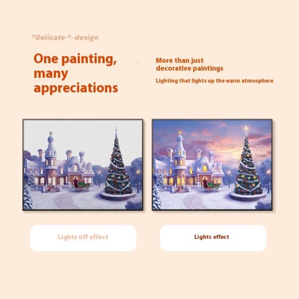 Christmas Small Gift Mini Bluetooth Speaker Painting – Bild 3