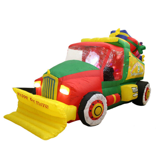 Inflatable Santa Snow Clearer Light Inflatable Christmas Decoration Props – Bild 3