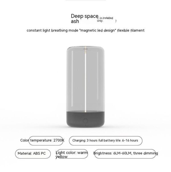 New LED Camping Light Type-c Rechargeable Portable Night Light With High Transparency And Anti Drop Creative Atmosphere Light – Bild 9