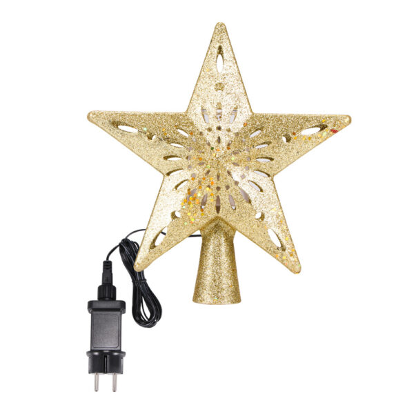 Christmas Tree Top Light Star Snowflake Shape LED Laser Projector Lights Christmas Tree Ornament – Bild 4