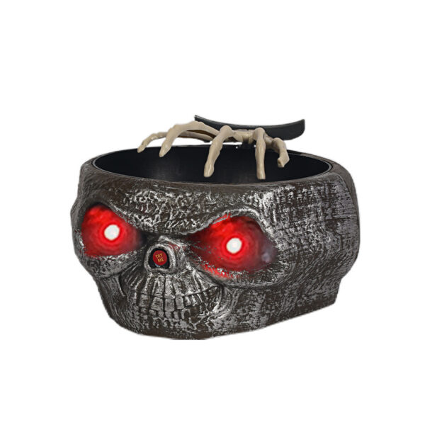 Halloween Candy Bowl Plastic Pumpkin Bowl With Motion Activated Hand, Halloween Serving Dishes Battery Operated Halloween Pumpkins Bowl For Trick-or-Treaters Party – Bild 4