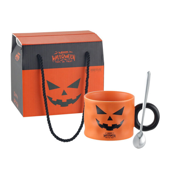 Pumpkin Ceramic Cup Party Favor Ceramic Cups With Handle Portable Cute Halloween Gift Mug Durable Halloween Party Supplies – Bild 7
