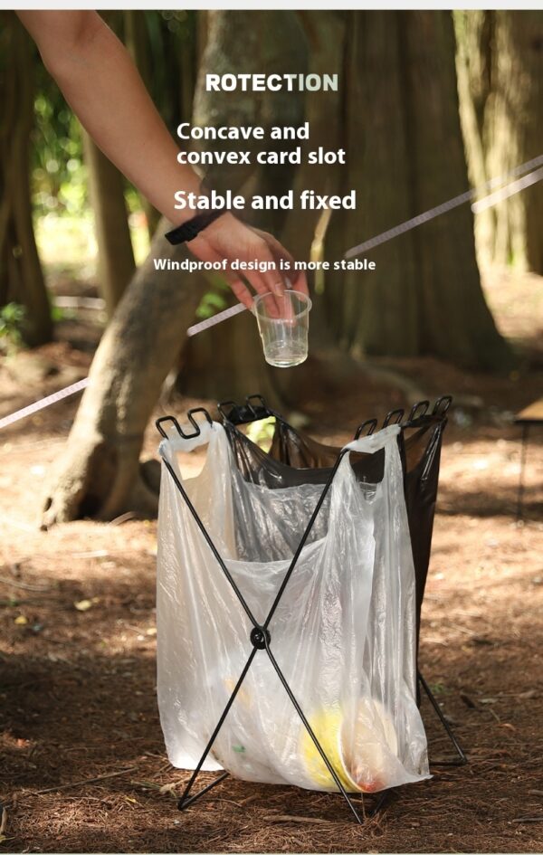 Camping Household Folding Garbage Bag Bracket – Bild 5