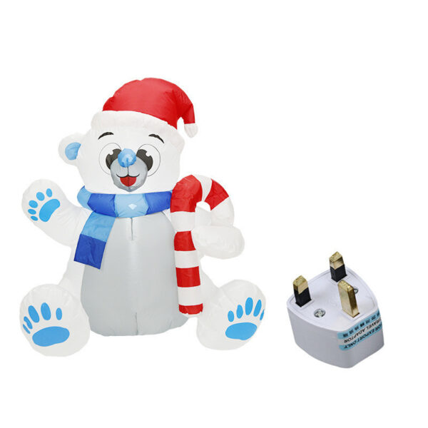 Christmas Inflatable Dog 1.2m Christmas Bear Lighting Decoration – Bild 3